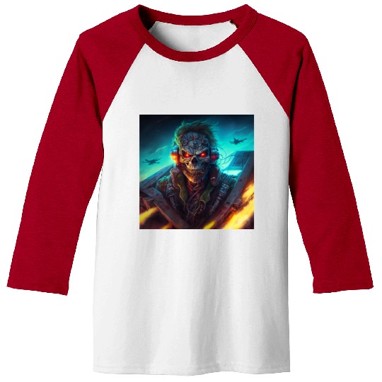 ZOMBIE IRON MAIDEN (version 13) Baseball Tees