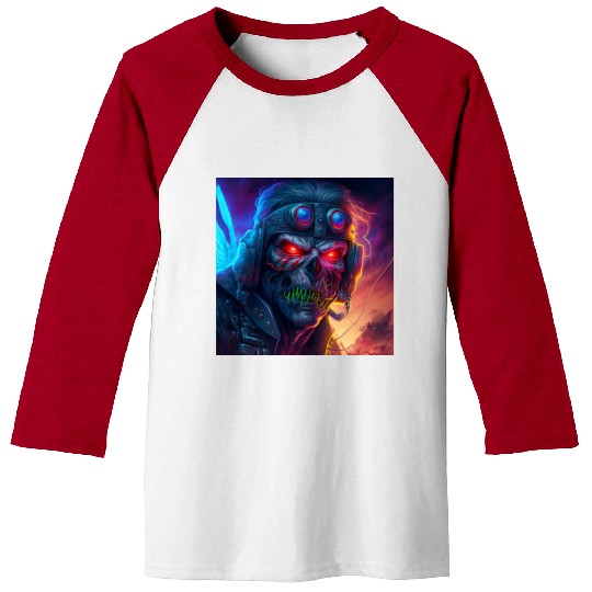ZOMBIE IRON MAIDEN (version 9) Baseball Tees