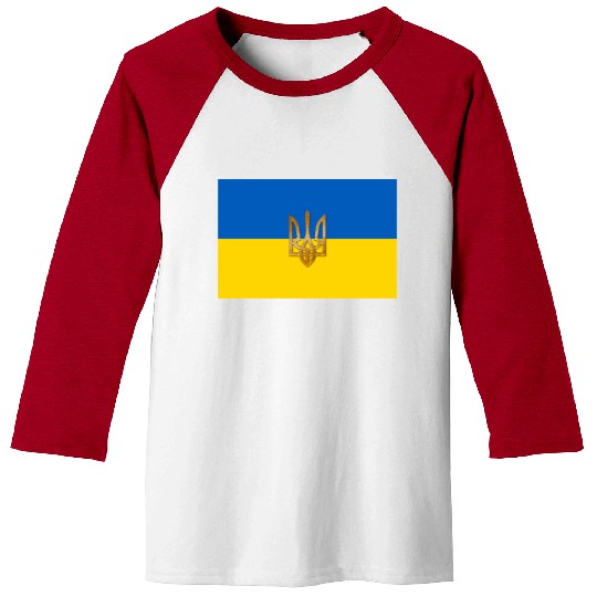 Flag of Ukraine Baseball Tees