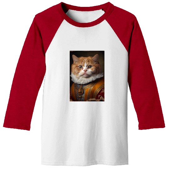 Munchkin Cat Breed Portrait Royal Renaissance Anim Baseball Tees