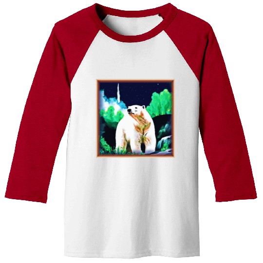 Polar Bear in The Wild. Buy Now Baseball Tees