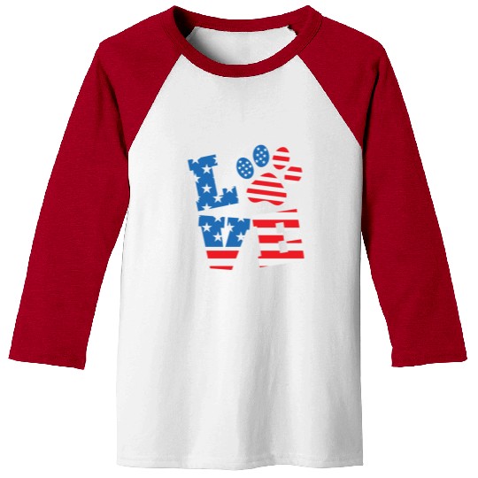 Love Dog USA Baseball Tees