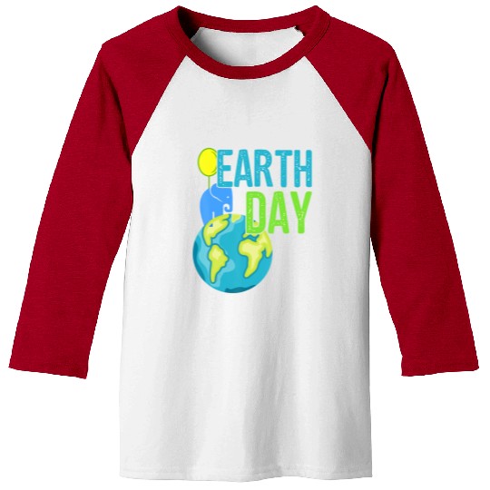 Earth Day 2019 Baseball Tees Great Vintage Ear Elephant S