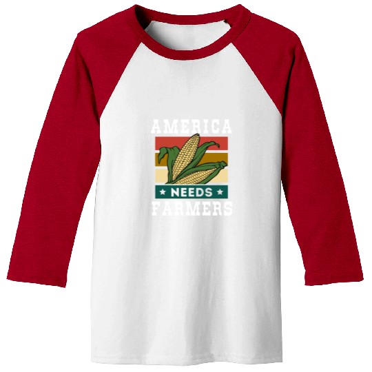 America Needs Farmers Baseball Tees