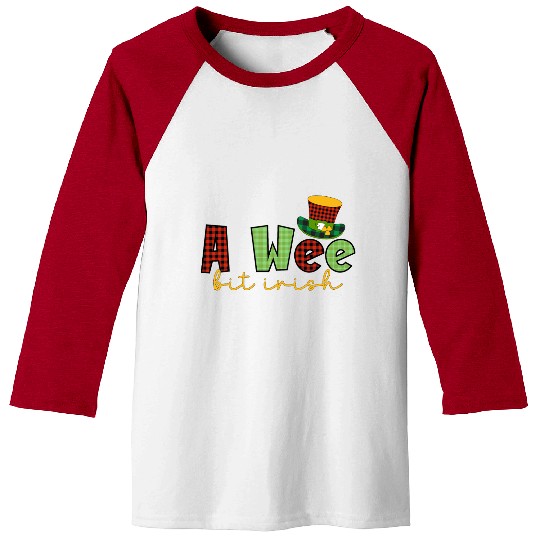 A Wee Bit Irish Sublimation Baseball Tees