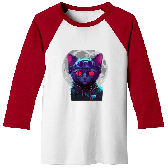 SPACE CAT 1 Baseball Tees