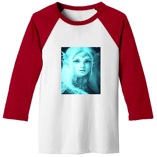 Fairy elf woman fantasy mysticism magic mythical j Baseball Tees