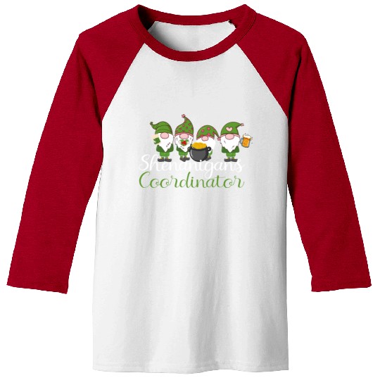 Shenanigans Coordinator St Patricks Day Gnomes Baseball Tees