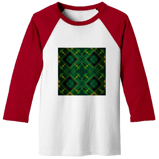 The Green Tartan A Fresh Twist on a Classic Design Baseball Tees