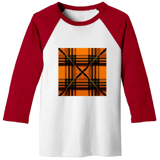 Innovative Orange Tartan A Design for the Fashion Baseball Tees