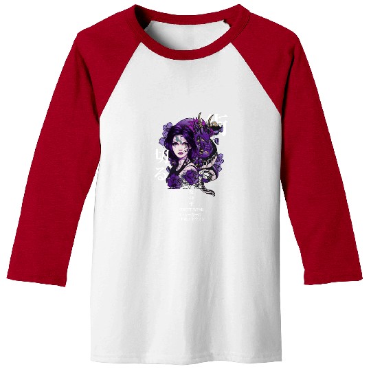 Japanese Anime Dragon Edgy Gothic Soft Grunge Alt Baseball Tees
