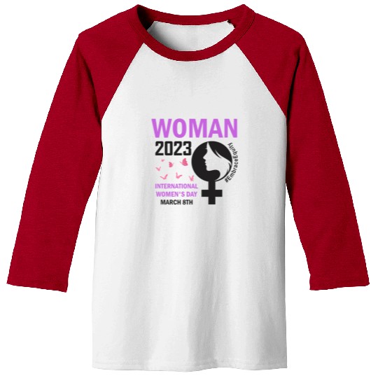International Women's Day 2023 Embrace Equity Baseball Tees