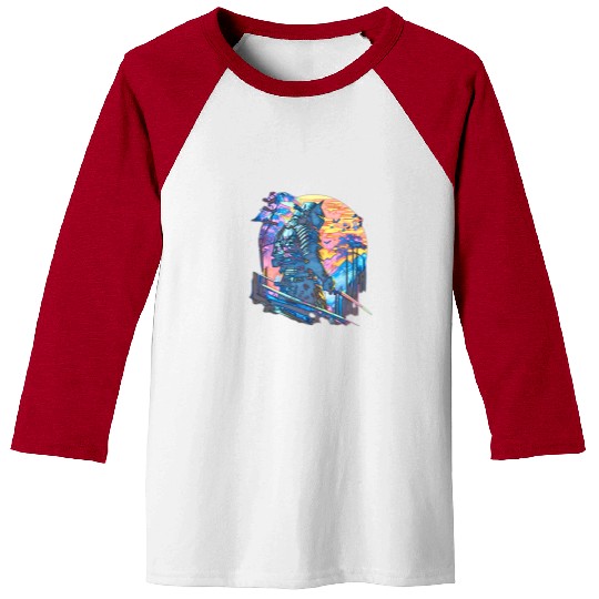 Samurai Warrior Japan Japanese Katana Manga japan Baseball Tees