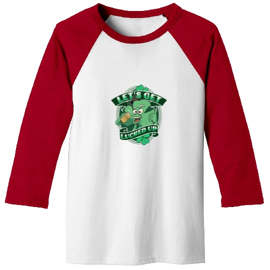 Lucked Up, Shenanigans Squad Beer Shamrock Drink Baseball Tees
