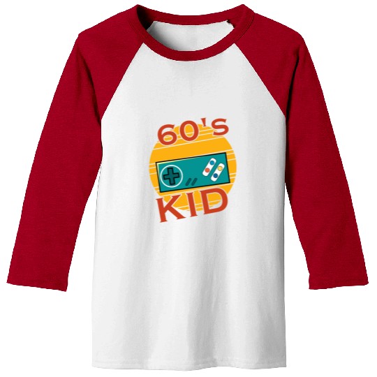 Gamer Kid Retro 60s 1960s Baseball Tees