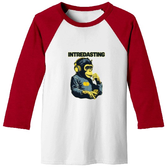 Intredasting Beats - Interesting Monkey Ape Baseball Tees