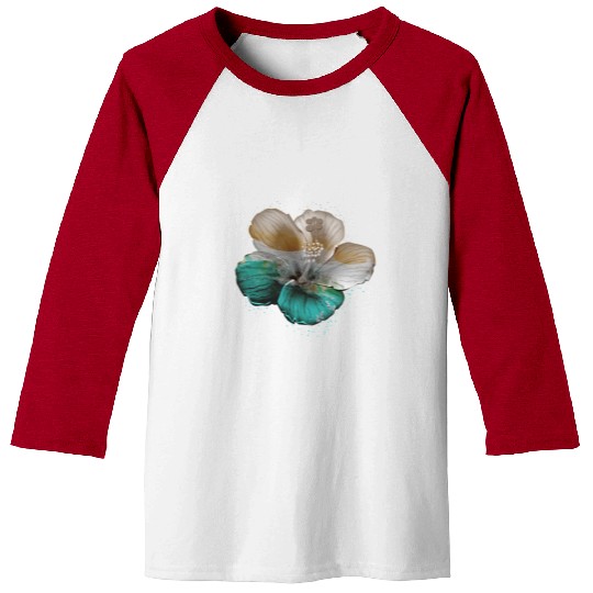 Hibiscus Flower Cool Garden Nature Lover Humor Baseball Tees