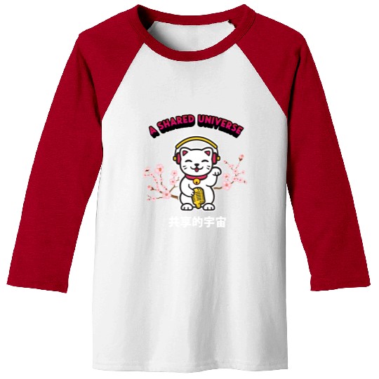 A Shared Universe Lucky Cat Baseball Tees