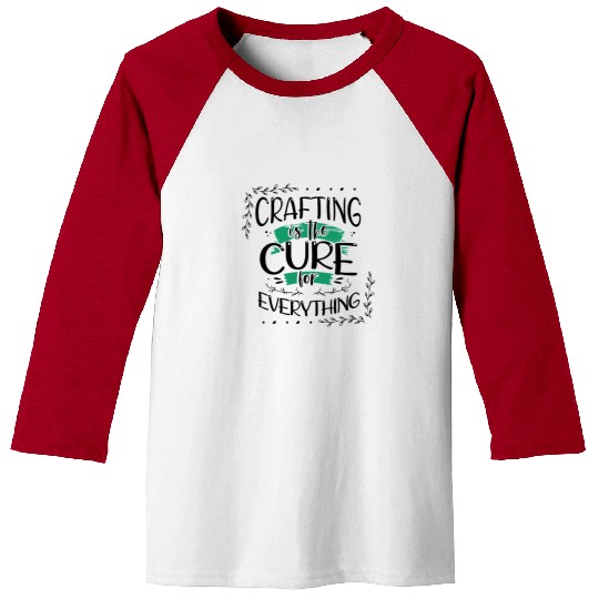 Crafter Gift Cats are the Cure for Everything Baseball Tees