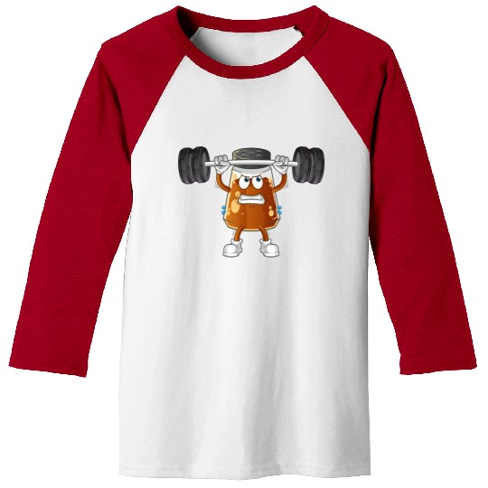 funny gym Pepper Baseball Tees