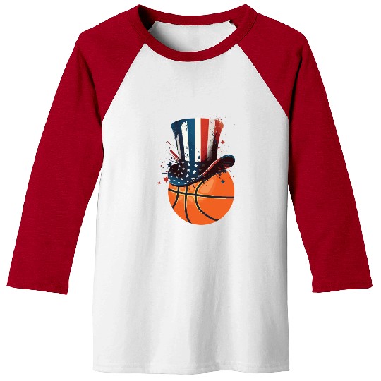 Patriotic America USA Flag 4th Of July Basketball Baseball Tees