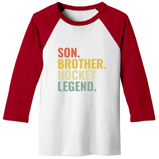 Son Brother Hockey Legend Baseball Tees