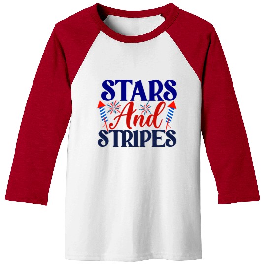 Stars And Stripes Baseball Tees