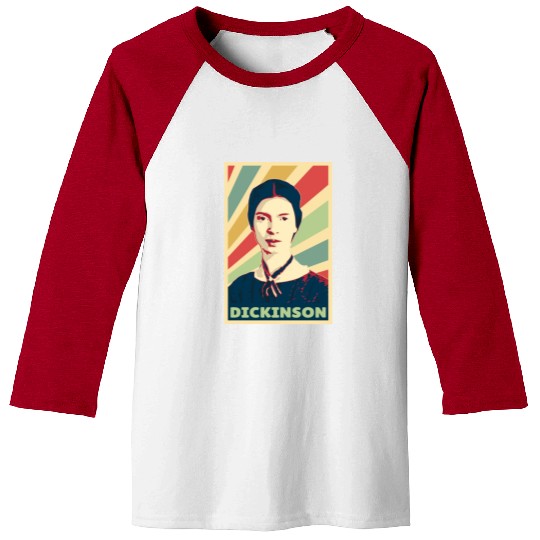 Emily Dickinson Vintage Colors Baseball Tees