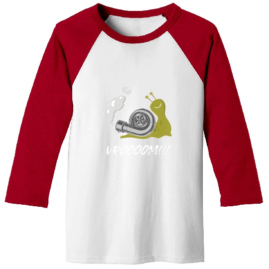 Fast Snail Vroom Car Racer Lover Funny Drifting R Baseball Tees