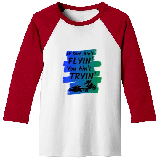 Funny Dirt Bike Gift Supercross Motocross Riders Baseball Tees