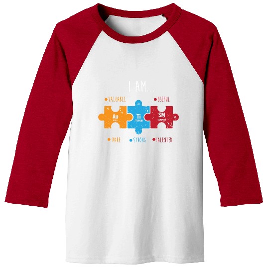 Autism Awareness Autism Periodic Table Baseball Tees