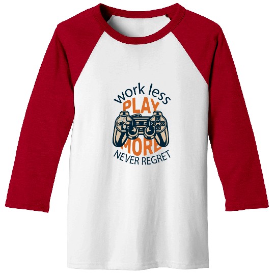 Play More Games Baseball Tees