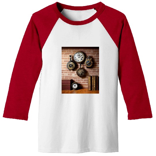 Ai art steampumk clocks Baseball Tees