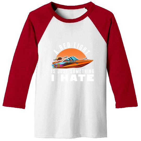 Drag Boat Racing Racer Speed Boat Driver Baseball Tees