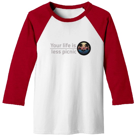 Sunset Surfing and holidays Baseball Tees