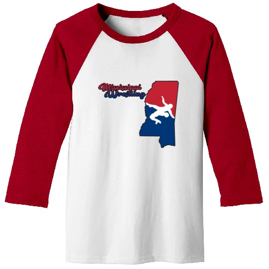 Mississippi Wrestling Baseball Tees