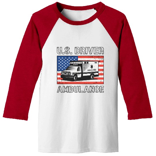 Us Driver Ambulance Driver Paramedic Emergency Baseball Tees