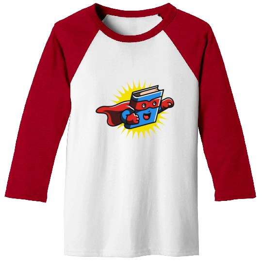 Book Hero Reading Book Lover Comic Book Comics Baseball Tees