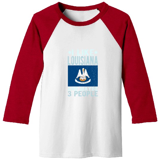 Louisiana Flag US State Baseball Tees