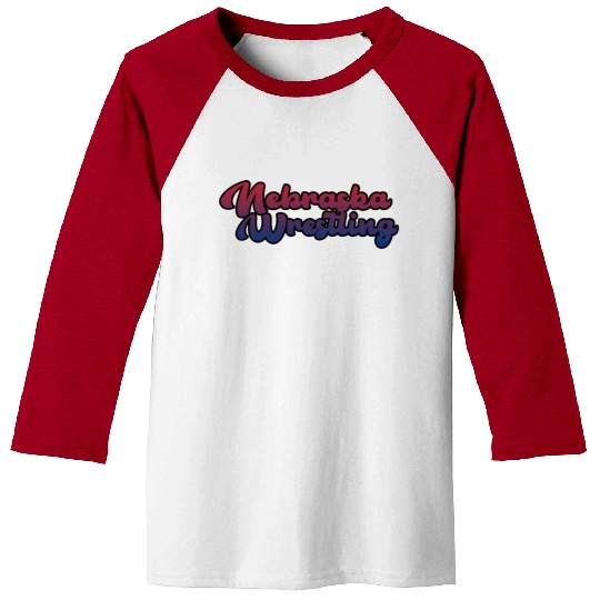 Nebraska Wrestling (USA Colors) Baseball Tees