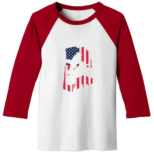 Dirt Bike USA Baseball Tees