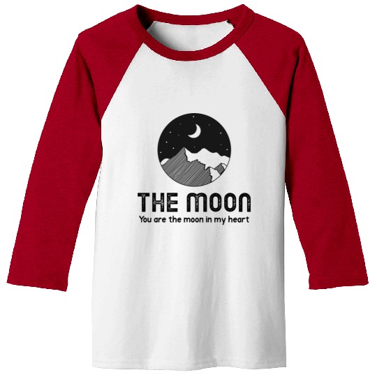 The moon you are the moon in my heart Baseball Tees