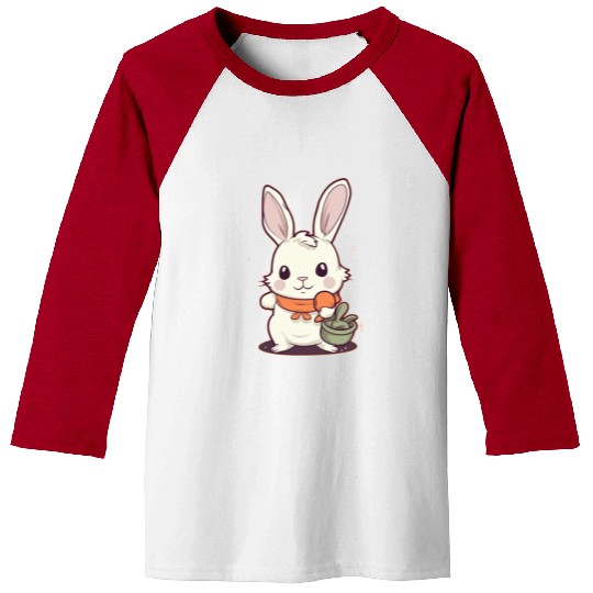 Rabbit Glasses Boys Girls Kids Easter Day Carrot Baseball Tees