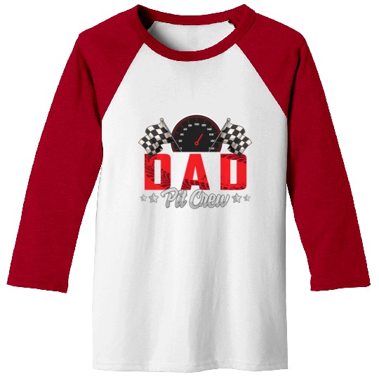 Race Car Birthday Party Racing Family Dad Pit Crew Baseball Tees