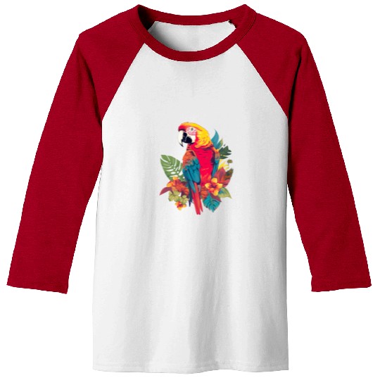 Macaw Parrot for a Bird Lover Animal Lover Baseball Tees