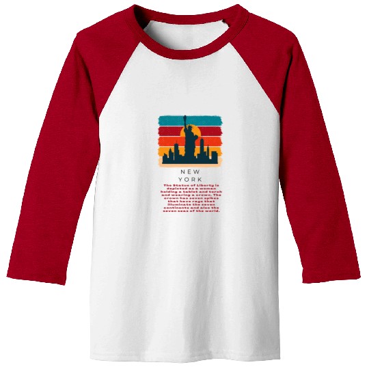 The Statue of Liberty Baseball Tees