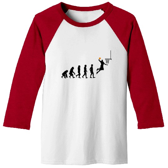 Basketball Evolution Cool Basketball Player Baseball Tees