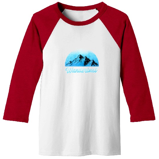 Wanderlust Mountaineer Hiker Summit sport Baseball Tees