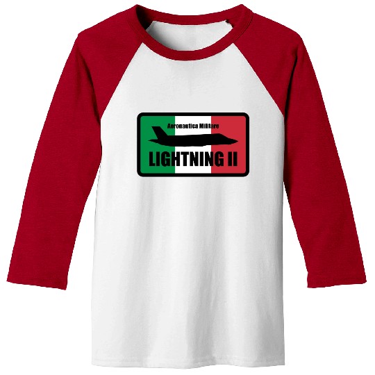 Italian F35 Lightning Small logo trending Baseball Tees