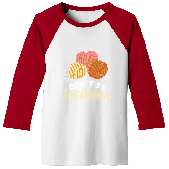 Conchas Sweet Bread Mexican Mexico Baseball Tees